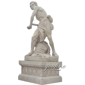 Estatua de Diomedes de mármol famosa tallada a mano de piedra clásica de tamaño real - Product Image 5