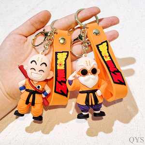 Porte-clés en PVC personnalisé avec logo QYS, personnage d'anime, caoutchouc souple 3D, porte-clés de dessin animé, breloque pour sac - Product Image 5