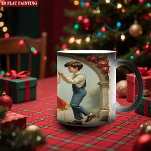 Frosted Black Matte <b>Ceramic</b> <b>Mug</b> 11oz Heat Activated Daily Tea Cup - Product Image 2