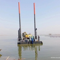 Plateforme de travail modulaire autoportante flottante pour le forage en eau et les projets de fondations
