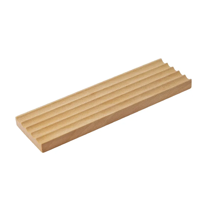 Einfache Schreibtisch Holz Bleistift halter Tabletts rustikale Holz Stift Display Tablett
