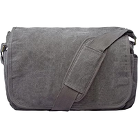 Sac bandoulière vintage en toile pour homme, sacoche à rabat, sac à l'épaule avec sangle réglable, décontracté, pour le travail et les voyages