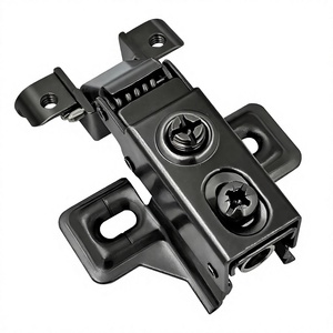 Bisagra hidráulica de cierre suave de acero laminado en frío con amortiguador de brazo corto para puerta de gabinete de cocina - Product Image 4