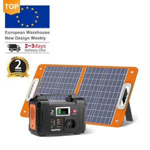 Portable Solar Power Generator With Panel Solar Charger Energy System Kit For Home Camping Laptop