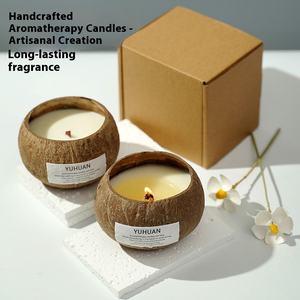 Bougies en cire de soja parfumées à la noix de coco haut de gamme Niche d'huile essentielle faite à la main pour la maison chambre pour les cadeaux Souvenirs en gros - Product Image 3