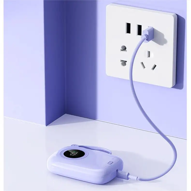 10000mah Power Bank With Built in Cables,22.5w Portable Charger Power Bank Led Display Compatible With All Smartphones