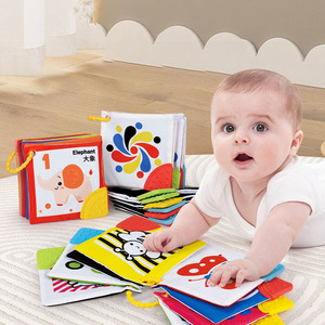 Nuovo rilasciato il mio bambino bambino primo tessuto visivo tessuto <span class=keywords><strong>libro</strong></span> <span class=keywords><strong>neonato</strong></span> bianco e nero schede Flash Cognitive per i bambini - Product Image 1