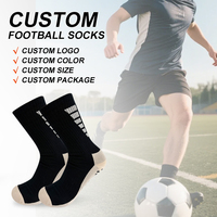 Vente directe d'usine, chaussettes de football avec silicone antidérapant, design personnalisé, chaussettes de football pour sports de plein air