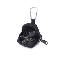 Dompet koin taktis luar ruangan, tas kantong gantungan kunci dengan Aksesori Carabiner Dompet kunci pelindung tas penyimpanan kecil