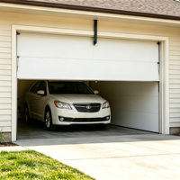 Porte de garage sectionnelle en acier à commande à distance, isolation thermique, finition personnalisable, taille adaptable pour usage commercial