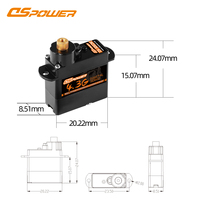 4.3g Metal Gear Coreless Motor 20T Servo Horn pour Smart Toys Smart Robot Joints Bionic butterfly High Speed Mini Servo DS-S002M