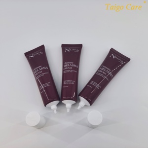 Tube souple personnalisé de luxe pour cosmétiques, 50 ml, vide, avec logo sérigraphié, en PE, avec bouchon intérieur à long bec. - Product Image 5