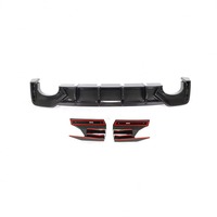 Diffuseur de pare-chocs arrière en fibre de carbone sèche RS6 pour Audi RS6 A6 C8 Avant Wagon 4 portes 2019-2021