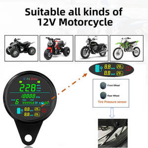 85mm <span class=keywords><strong>moto</strong></span> GPS compteur de vitesse tachymètre jauge de carburant odomètre <span class=keywords><strong>moto</strong></span> jauge de pression des pneus avec alarme - Product Image 6