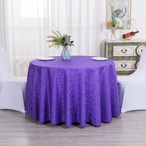 Mantel Redondo de Lujo con Estampado Floral para Bodas, Mantel Cuadrado de 120 Pulgadas, Mantel Redondo Antiarrugas para Mesa de 60 Pulgadas, para Fiestas de Boda - Product Image 4