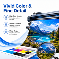 Encre éco-solvant pour têtes d'impression DX5 DX7, 1L CMYK, impression numérique pour signalétique extérieure et bannières en vinyle