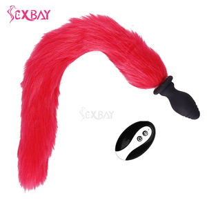 Tapón Anal de Silicona Médica Sexbay con Cola de Zorro y Gato, Múltiples Colores, con Control Remoto, 10 Velocidades de Vibración, Carga USB para Adultos - Product Image 3