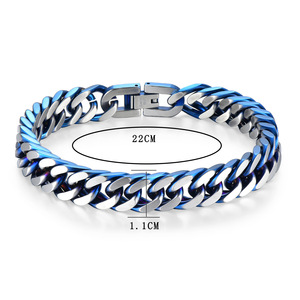 2025 Mới Hợp Thời Trang Người Đàn Ông Của Thép Không Gỉ Liên Kết Chuỗi Vòng Đeo Tay Biểu Tượng Tùy Chỉnh Cổ Điển Phổ Biến Mạ Vàng Hình Học Thiết Kế Đồ Trang Sức - Product Image 6