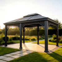 Pergola extérieure en alliage d'aluminium, fabrication OEM et ODM, design moderne, écologique, durable, résistante aux intempéries, pour balcon et jardin.