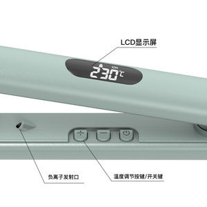 Negative Ion Hair Straightener Curling Iron 2 In 1 Tourmaline Ceramic For Big Waves Bangs And Straightening - Product Image 3