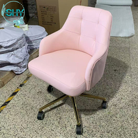 Chaise de massage et de soin esthétique rotative et réglable Lashista, rose, pour salon de beauté et spa, avec dossier incurvé pour cils et visage