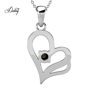 <span class=keywords><strong>Collana</strong></span> di cristallo <span class=keywords><strong>cuore</strong></span> amore impreziosita da cristalli Swarovski gioielli dasini argento 925 donna <span class=keywords><strong>collana</strong></span> - Product Image 4