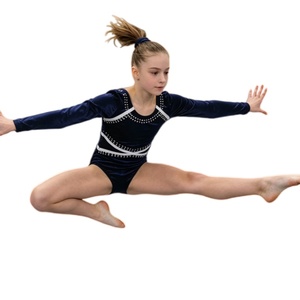 Justaucorps de gymnastique sans manches en nylon pour filles Winora avec taille élastique - En stock - Product Image 2