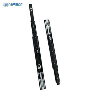 Gran oferta, 45mm, negro, empuje para abrir, rodamiento de bolas, cajón deslizante para muebles, cajón, riel deslizante, 250mm, 300mm, 350mm, 500mm - Product Image 6