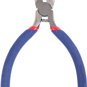 คีมปากเฉียงแบบมืออาชีพ 5 นิ้ว เหล็กโครเมี่ยมวาเนเดียม ปากเรียบ ด้ามจับสีน้ำเงินแดง สำหรับงานเครื่องประดับ งานฝีมือ DIY - Product Image 1
