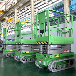 Envío Gratis 4m 6m 8m 10m 12m 14m 16m Plataforma de Trabajo Aéreo Autopropulsada de Oruga Portátil Elevador de Tijera Eléctrico - Product Image 3