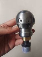 Buse de canon à eau rotative haute pression 0,6 kg pour déboucheur de tuyaux et élimination des taches d'huile en acier inoxydable et céramique