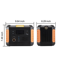 Camping en plein air 500W 600W 110V 220V Batteries externes solaire Lifepo4 Chargeur de batterie au lithium Centrale électrique portable