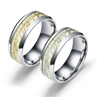 Leuchtender Edelstahl-Ring-Uhr Personalisierter Kreativer Schmuck mit 18K Goldplattierung - Herr der Ringe Thema Unisex Großhandel