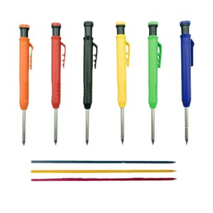 Crayon mécanique de 12,5 cm de long pour la menuiserie, avec stylo à base d'huile, outil d'écriture, emballage inclus - Product Image 5