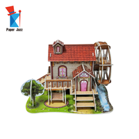 Puzzle de maison de poupée 3D STEM - Ensemble de construction créatif personnalisable, jouet éducatif interactif pour enfants et activité parent-enfant