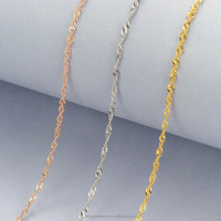 Chaînes en argent 925 plaqué or fin haut de gamme, collier en filigrane pour femme, collier en couches, fournitures polyvalentes de fabrication de bijoux