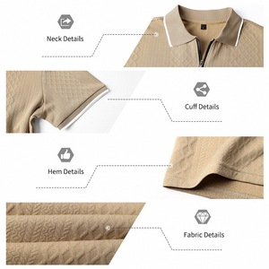 High Quality Regular Fit Men's Short-sleeved Shorts Two-piece Set Summer Suit Comfortable Breathable High-end Leisure Sports - Product Image 4