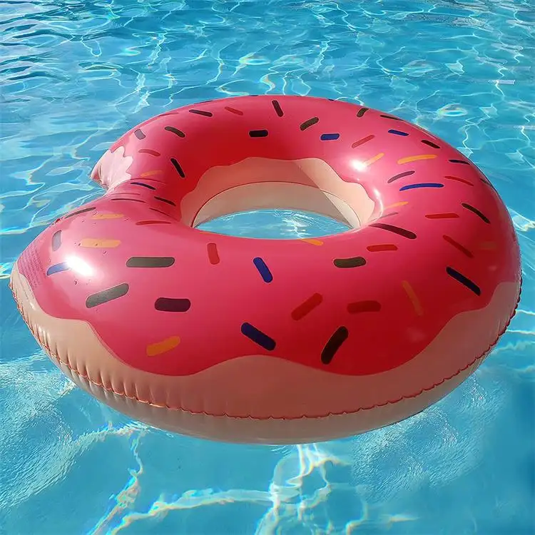 Wholesale Inflatable PVC Summer Beach Pool Float outdoor adult Kids Swim Ring