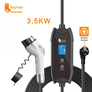 Chargeur de voiture électrique AC de type 1 feyree, 3,5 kW, chargeur EV portable avec écran de 1,8 pouces, câble de chargeur EV, 264 V, chargeur EV rapide portable - Product Image 1