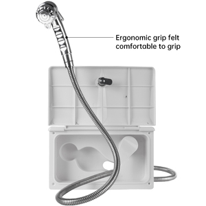 Boîte de douche extérieure pour camping-car avec serrure, kit de douche extérieure pour <span class=keywords><strong>caravane</strong></span> en ABS avec <span class=keywords><strong>douchette</strong></span> à main - Product Image 5