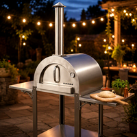 Four à pizza au charbon de bois en acier inoxydable pour restaurant, pour pizzeria