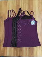 Débardeur Confortable en Coton à Imprimés Mixtes pour Filles, Modèle MLZ001, à 0,75 $ – Grande Vente pour les Marchés Africain et Européen