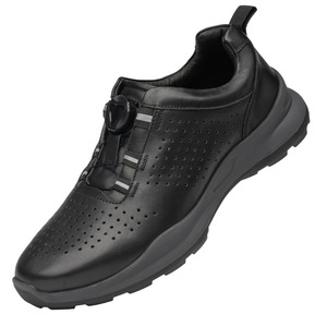 Chaussures bateau sportives en cuir véritable pour hommes, bout rond, semelle extérieure en caoutchouc respirante, pour le printemps et les loisirs - Product Image 4