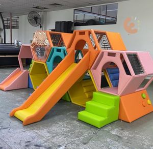 Eibele Équipement <span class=keywords><strong>d</strong></span>'amusement <span class=keywords><strong>d</strong></span>'escalade <span class=keywords><strong>d</strong></span>'intérieur en gros <span class=keywords><strong>Jeux</strong></span> pour enfants Mini aire de jeu intérieure souple pour garderie préscolaire - Product Image 4