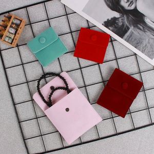 Bolsa de Terciopelo Personalizada al por Mayor con Botón de Cierre para Joyas: Pendientes, Collares, Pulseras, Broches, Anillos, Relojes, Piedras Preciosas, Reciclable - Product Image 3