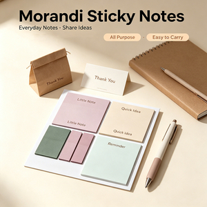 Morandi Sticky <b>Notes</b> Multi Sizes Pastel Colors Self <b>Stick</b> Memo Pads - Product Image 2