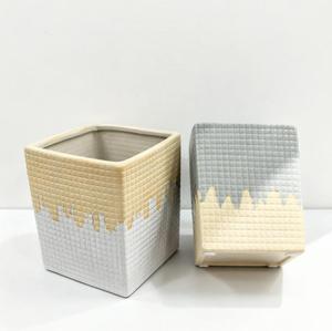 Vente Flash 2026 : Pots de fleurs carrés en céramique, directement de l'usine, pour la décoration moderne de la maison, du bureau et du <span class=keywords><strong>salon</strong></span> - Product Image 5