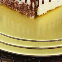 Plateau à gâteau rond épais et durable, facile à découper pour les gâteaux de mariage et les présentations de desserts personnalisées
