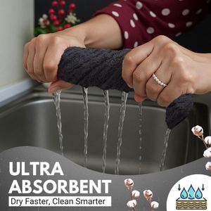 Super Absorbent Cotton <b>Towels</b>, Ultra Soft Terry <b>Tea</b> <b>Towels</b> for Drying Dishes and Kitchen Cleaning - Product Image 2