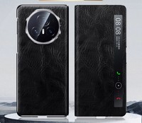 Étui de protection de luxe en cuir véritable fait main, étanche, antichoc, avec recharge sans fil pour Honor Magic V3, 2024